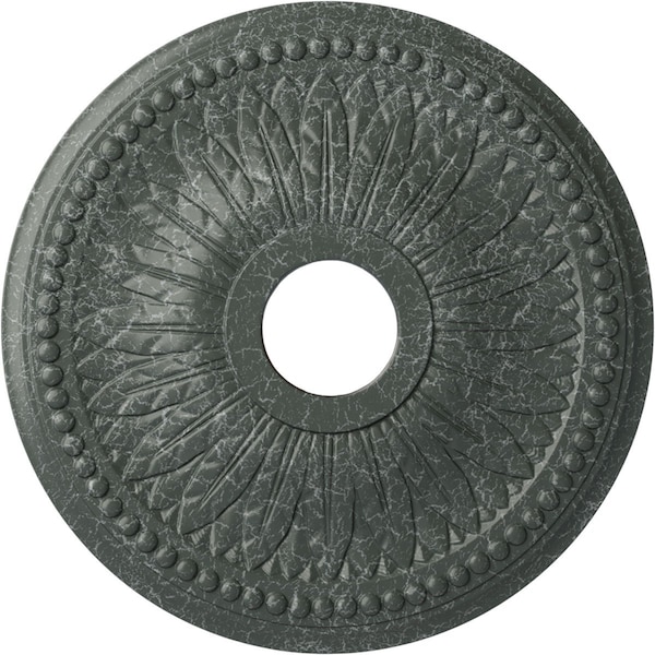Ekena Millwork Bailey Ceiling Medallion (Canopies up to 5 3/4"), 18"OD x 3 3/4"ID x 1 1/2"P, Athenian Green Crackle CM18BIAGC - main
